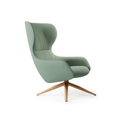 Amelia Wing Chair - Oak 4 Star | Poltrone | Boss Design