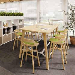 VIRA, HIGHT TABLE WITH FOOTREST | Standing tables | Dynamobel