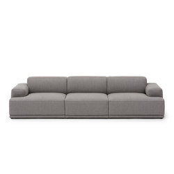 Connect Soft Modular Sofa | 3-Seater - Configuration 1 - Re-wool 128 | Sofas | Muuto
