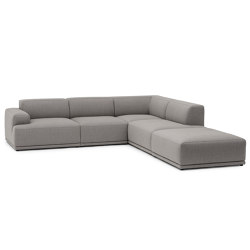 Connect Soft Modular Sofa | Corner - Configuration 2 - Re-wool 128 | Canapés | Muuto