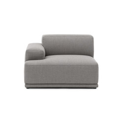 Connect Soft Modular Sofa | Left Armrest (A) - Re-wool 128 | Divani | Muuto