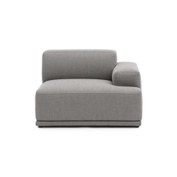 Connect Soft Modular Sofa | Right Armrest (B) - Re-wool 128 | Sofas | Muuto
