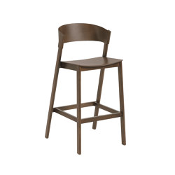 Cover Bar Stool - Stained Dark Brown | Bar stools | Muuto