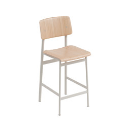 Loft Bar Stool - Oak/Grey | Bar stools | Muuto