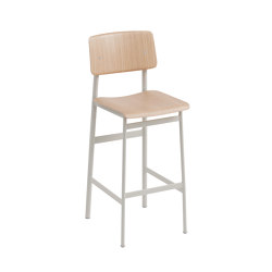 Loft Counter Stool - Oak/Grey | Bar stools | Muuto