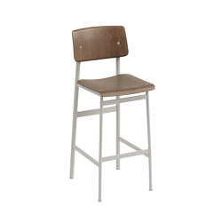 Loft Counter Stool - Stained Dark Brown/Grey | Bar stools | Muuto