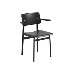 Loft Chair W. Armrest - Black/Black | Chairs | Muuto