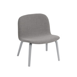 Visu Lounge Chair | Wood Base - Re-wool 108/ Grey | Sessel | Muuto