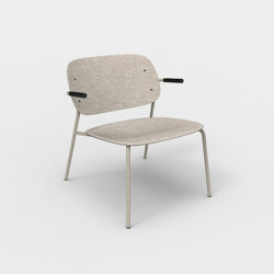 Hale PET Felt Lounge Chair Armrests |  | De Vorm