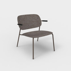 Hale PET Felt Lounge Chair Armrests | Armchairs | De Vorm