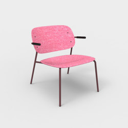 Hale PET Felt Lounge Chair Armrests | Sillones | De Vorm