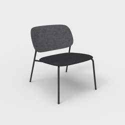 Hale PET Felt Lounge Chair Upholstered | Fauteuils | De Vorm