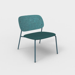 Hale PET Felt Lounge Chair Upholstered | Armchairs | De Vorm