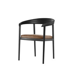 Chillax ARMCHAIR w/ LEATHER (Vintage Brown) | Chairs | Karpenter