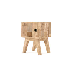New Broklyn SIDE- BEDSIDE TABLE W/ DOOR | Storage | Karpenter