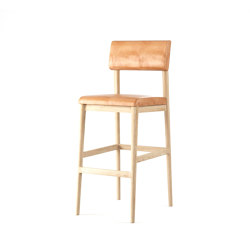 Vintage BARSTOOL W/ LEATHER (TAN COGNAC) | Bar stools | Karpenter