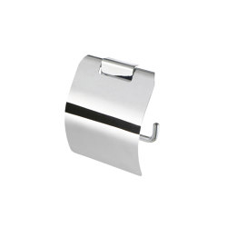 Aim | Toilet Roll Holder With Cover Chrome |  | Geesa