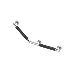 Comfort & Safety | Grab Rail 135° - Left-Handed Chrome (Anti-Slip Handle Included) | Bathroom accessories | Geesa