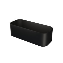Frame Full Black | Shower Basket / Bathroom Shelf 25cm Black | Bath shelves | Geesa