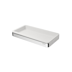 Frame White Chrome | Bathroom Shelf 21cm White / Chrome | Bath shelves | Geesa