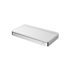 Frame White Chrome | Bathroom Shelf Universal 21cm White / Chrome | Bathroom accessories | Geesa