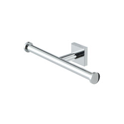 Nelio | Toilet Roll Holder Without Cover Double Chrome | Bathroom accessories | Geesa