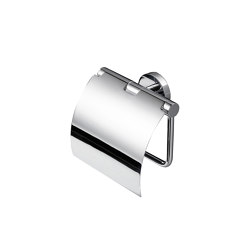 Nemox Chrome | Toilet Roll Holder With Cover Chrome | Paper roll holders | Geesa