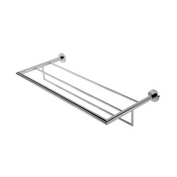 Nemox Chrome | Towel Rail With Shelf 62.4cm Chrome | Towel rails | Geesa