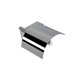 Nexx | Toilet Roll Holder With Cover Chrome