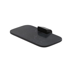 Shift Black | Bathroom Shelf / Soap Holder Black With Matt Black Marble Effect |  | Geesa