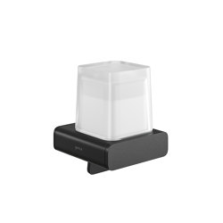Shift Black | Soap Dispenser 200ml Black With Frosted Glass |  | Geesa