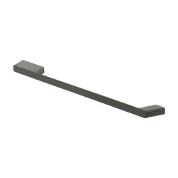 Shift Brushed Metal Black | Towel Rail With Shelf Brushed Metal Black | Towel rails | Geesa
