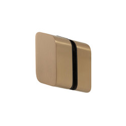 Shift Brushed Gold | Shower Door Knob Double-Ended Brushed Gold | Glass door fittings | Geesa