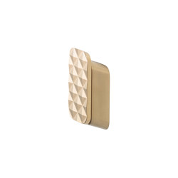 Shift Brushed Gold | Towel Hook Medium With Diamond Pattern Brushed Gold | Towel rails | Geesa