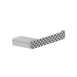Shift Chrome | Toilet Roll Holder Without Cover With Diamond Pattern Chrome (Right-Handed) |  | Geesa