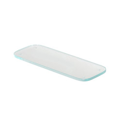 Shift Chrome | Bathroom Shelf 30cm With Transparent Glass | Bath shelves | Geesa