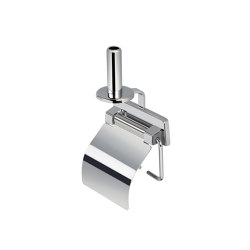 Standard | Porte-Rouleau Papier Toilette Avec Rabat Et Porte-Rouleaux Papier Toilette De Réserve Chrome | Bathroom accessories | Geesa