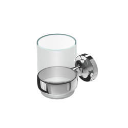 Tone | Glass Holder With Glass Chrome | Toothbrush holders | Geesa
