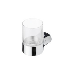 Wynk | Glass Holder With Glass Chrome | Toothbrush holders | Geesa