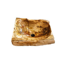 Pietra preziosa | Quarzo - Bacino naturale in legno pietrificato | Wash basins | Panorea Home