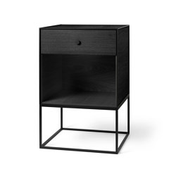 Frame 49 Sideboard With 1 Drawer, Black Stained Ash | Sideboards | by Lassen