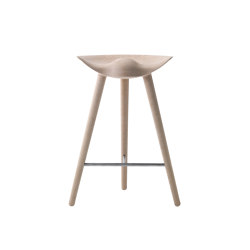 ML42 Counter Stool, Soap Treated Oak/Stainless Steel | Counter stools | Audo Copenhagen