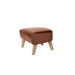 My Own Chair Footstool Nevada Leather, Cognac/Natural Oak | Pouf | Audo Copenhagen