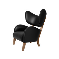 My Own Chair Nevada Leather, Black/Dark Oiled Oak | Armchairs | Audo Copenhagen