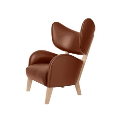 My Own Chair Nevada Leather, Cognac/Natural Oak | Poltrone | Audo Copenhagen