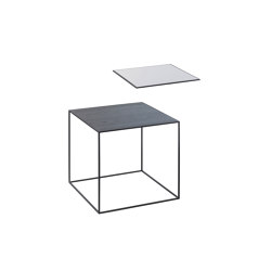 Twin 35 Table Top, Black Stained Ash/Cool Grey | Side tables | by Lassen