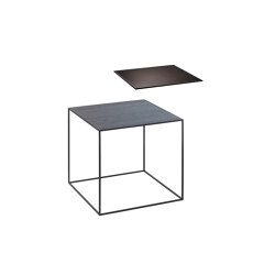 Twin 35 Table Top, Black Stained Ash/Copper | Side tables | by Lassen
