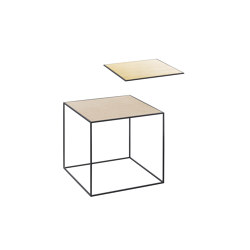 Twin 35 Table Top, Oak/Brass | Side tables | by Lassen