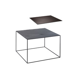 Twin 49 Table Top, Black Stained Ash/Copper | Side tables | by Lassen