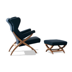 Fiorenza Armchair - Walnut stained base Version | Armchairs | ARFLEX